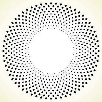 Geometric circle element - circular pattern isolated on white Stockillustratie