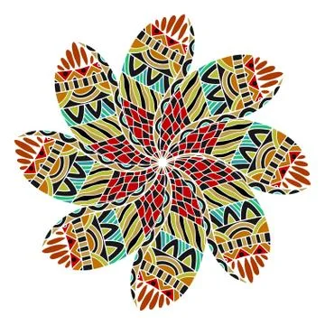 Geometric circle element Illustrazione stock