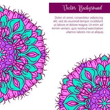 Geometric circle element made in vector. Perfect cards for any other kind of Stock Illustration