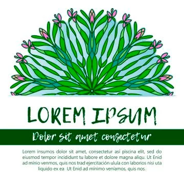 Geometric circle element made in vector. Perfect cards for any other kind of Stock Illustration