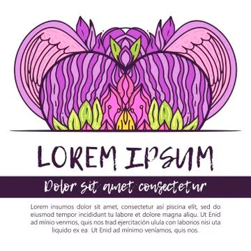 Geometric circle element made in vector. Perfect cards for any other kind of Stock Illustration