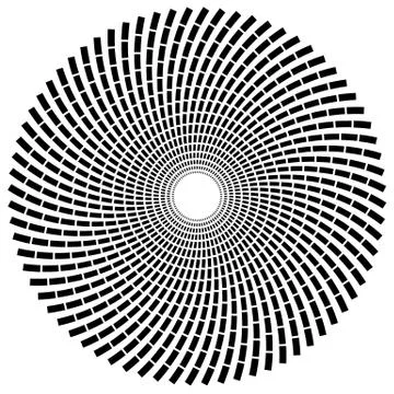 Geometric circle element with radial rectangle shapes イラスト素材