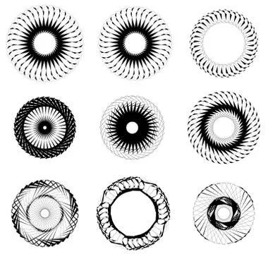 Geometric circle element(s). Abstract circular shape Stock Illustration