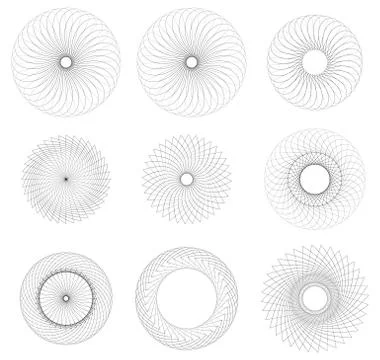Geometric circle element(s). Abstract circular shape 库存插图