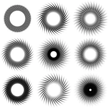 Geometric circle element(s). Abstract circular shape Illustrazione stock