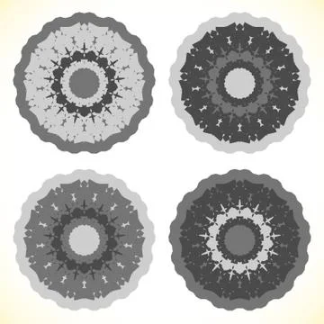 Geometric circle element(s), abstract random circle shape(s) イラスト素材