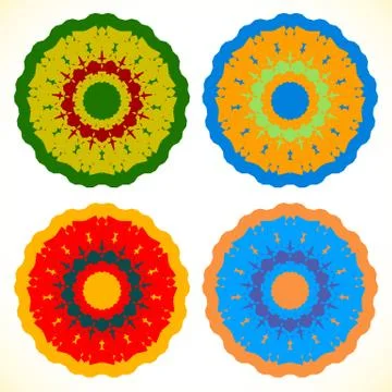 Geometric circle element(s), abstract random circle shape(s) イラスト素材