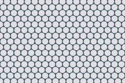 Geometric circle pattern background. Modern grid texture with big dots vect.. イラスト素材
