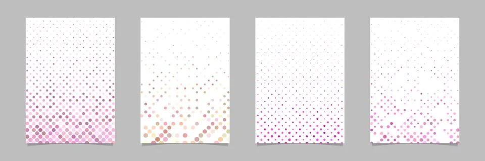 Geometric circle pattern background poster template collections イラスト素材