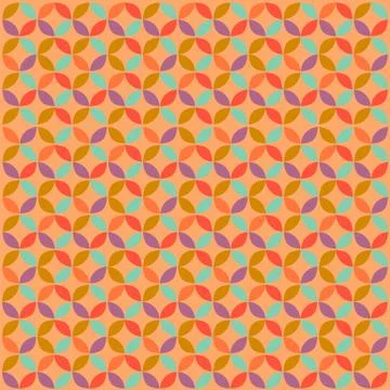 Geometric Circle Pattern Illustrazione stock