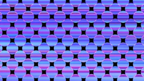 Geometric Circle Pattern with Pink and Blue Metallic Gradient Stock-Illustration