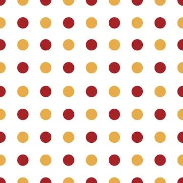 Geometric Circle Seamless Pattern Vector on Isolated White Background Illustrazione stock