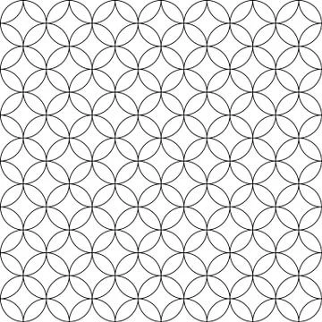 Geometric circle seamless star pattern. Abstract texture for textile. イラスト素材
