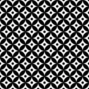 Geometric circle seamless star pattern. Abstract texture for textile. Stock Illustration