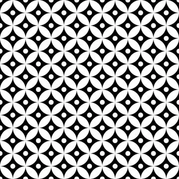 Geometric circle seamless star pattern. Abstract texture for textile. Stock Illustration