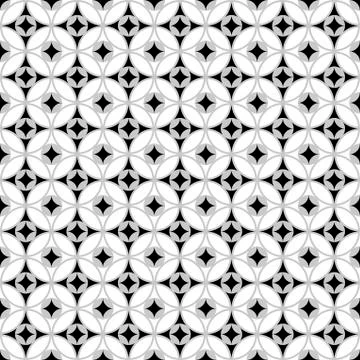 Geometric circle seamless star pattern. Abstract texture for textile. イラスト素材