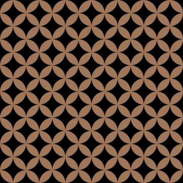 Geometric circle seamless star pattern. Abstract texture for textile. Stock Illustration