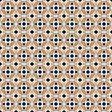 Geometric circle seamless star pattern. Abstract texture for textile. 스톡 일러스트