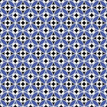 Geometric circle seamless star pattern. Abstract texture for textile. Stock Illustration