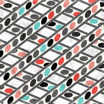 Geometric circles and lines background vector illustration grunge effect Stock-Illustration