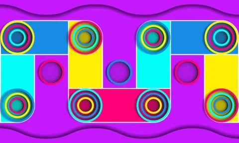 Geometric circles Stock Illustration