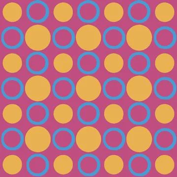 Geometric Circles Seamless Pattern Digital abstract circles motif geometri... 库存照片