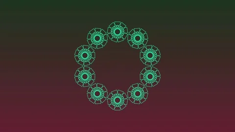 Geometric Circlet Stock Footage 73539130