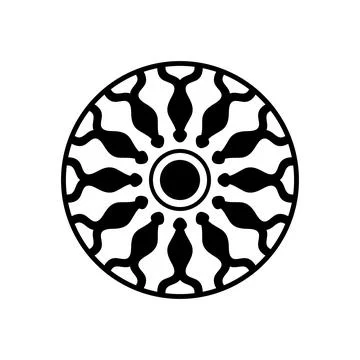 Geometric circular ball pattern Stock Illustration