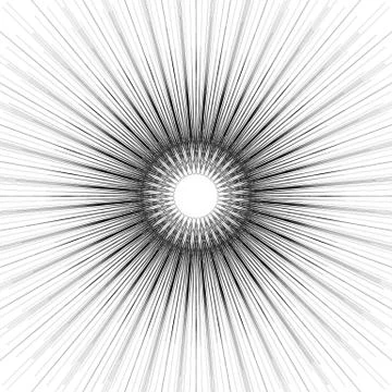 Geometric circular pattern. Abstract monochrome illustration series Stock Illustration