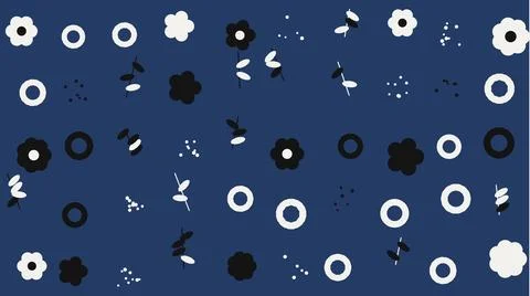 Geometric circular pattern with dots and lines Stock Illustration