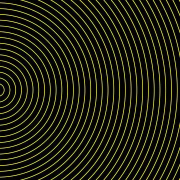 Geometric circular radiating converging circles. Sector of circle set arc sonar. Stock Illustration