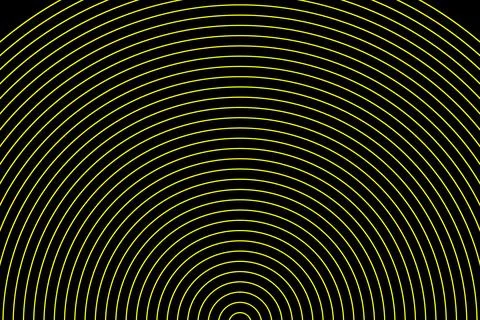 Geometric circular radiating converging circles. Sector of circle set arc sonar. Stock Illustration