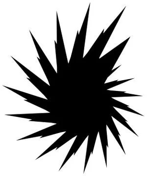 Geometric circular spiral. Abstract angular, edgy shape in rotating fashion Illustrazione stock