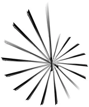 Geometric circular spiral. Abstract angular, edgy shape in rotating fashion イラスト素材