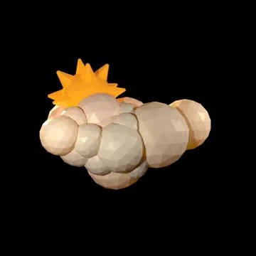 Geometric cloud Illustrazione stock