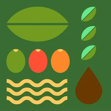 Geometric Coffee Ornament イラスト素材