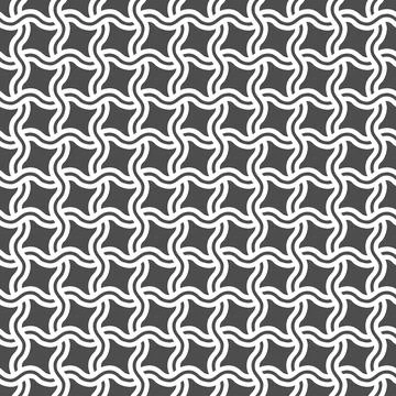 Geometric color-editable pattern of intersecting wavy stripes for texture, te Stock Illustration