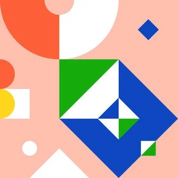 Geometric color pattern Illustrazione stock