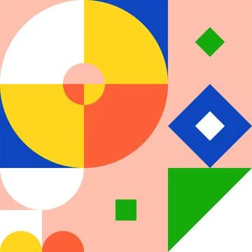 Geometric color pattern Stock Illustration