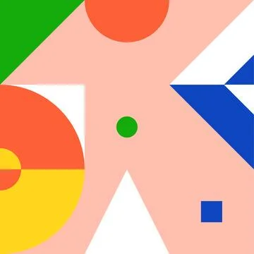 Geometric color pattern Illustrazione stock