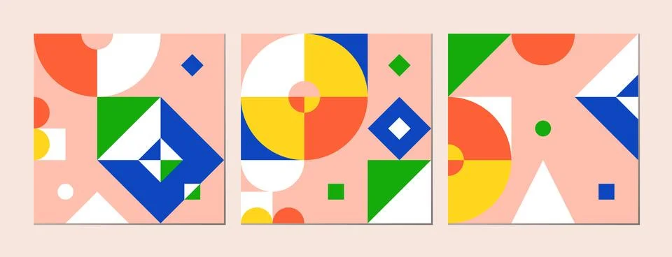 Geometric color pattern Illustrazione stock