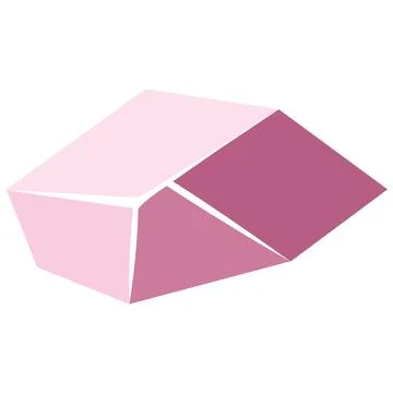 Geometric colored crystal structure abstract Vector Stock Illustration