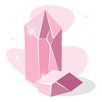 Geometric colored crystal structure abstract Vector Stock Illustration