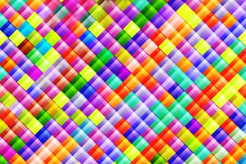 Geometric colorful background. Abstract squared pattern, colorful elements Stock Illustration