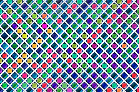 Geometric colorful background. Abstract squared pattern, colorful elements 스톡 일러스트
