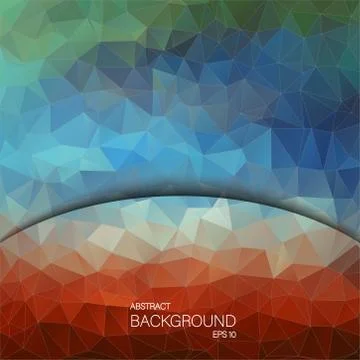 Geometric colorful background. Design for web Stock Illustration