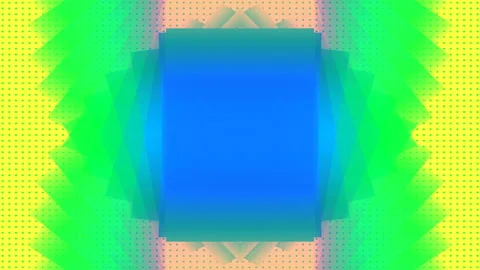 Geometric colorful background with trendy gradient. 3d render loop animation 4K Stock Footage 219007793