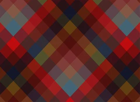 Geometric Colorful Diamond Pattern Background With Retro Argyle Style for M.. Illustrazione stock