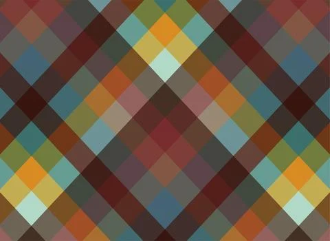 Geometric Colorful Diamond Pattern Background With Retro Argyle Style for M.. Illustrazione stock