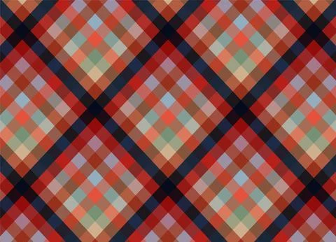 Geometric Colorful Diamond Pattern Background With Retro Argyle Style for M.. Stock Illustration